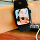 The Wristcam on an Apple Watch showing the video screen